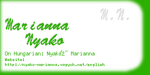 marianna nyako business card